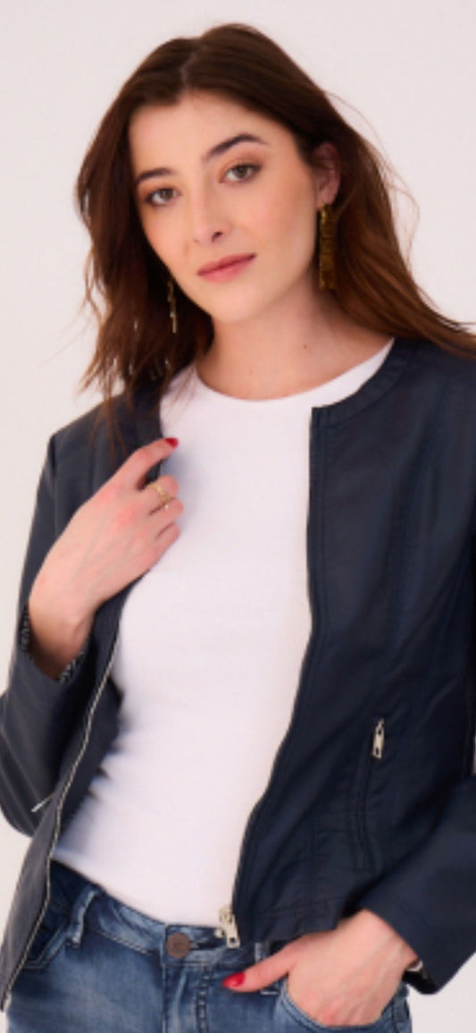 Annie Navy Bomber Jacket