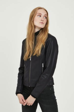 B-Young Acom Biker Black Jacket