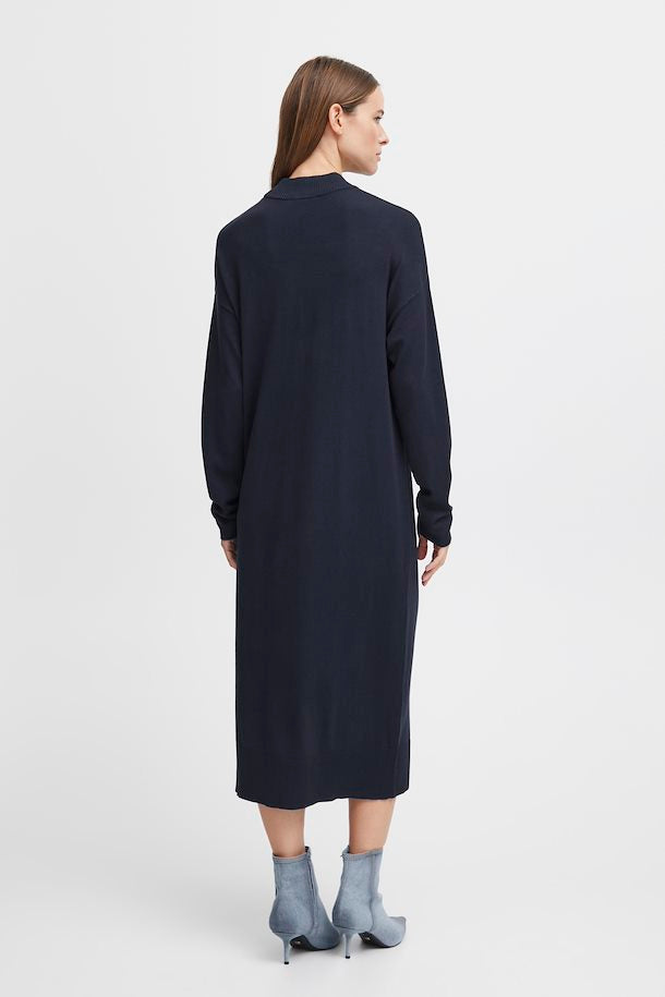 BY Morla Plain Navy Knit Dress