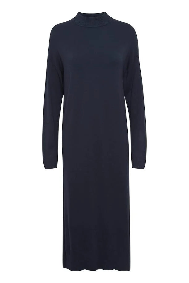 BY Morla Plain Navy Knit Dress