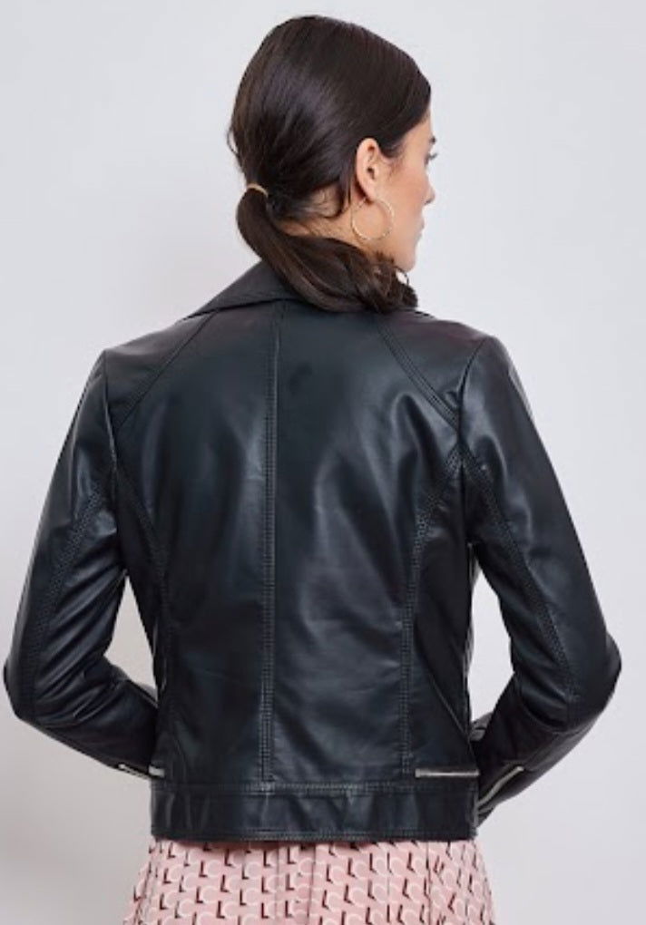 Carrie Black Biker Jacket