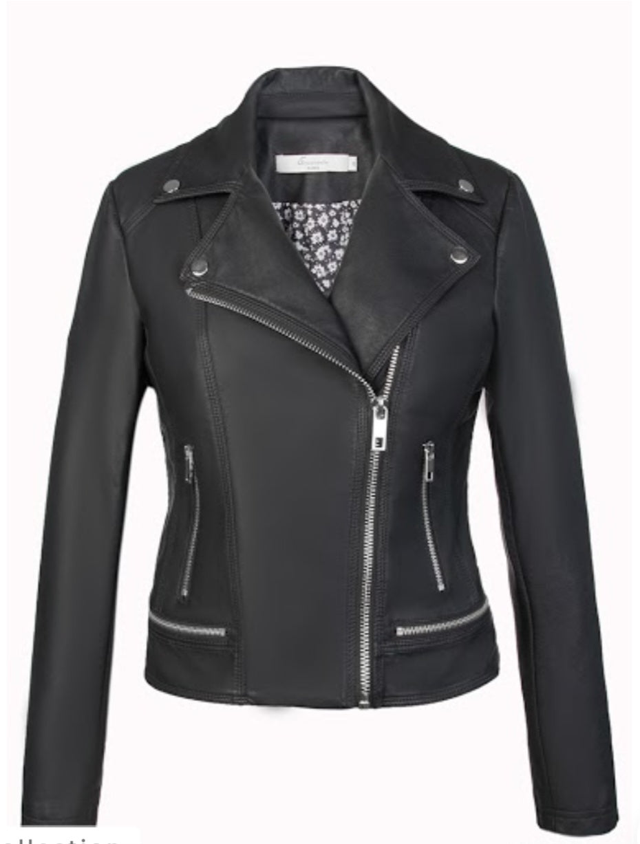 Carrie Black Biker Jacket