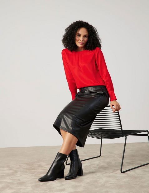 Gerry Weber Faux Leather Skirt