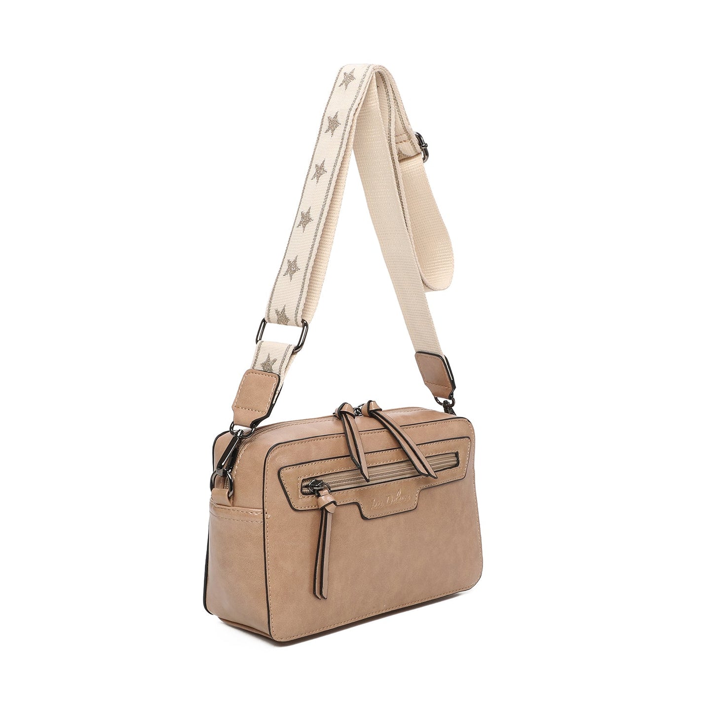 Katie Taupe Camera Bag