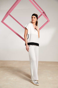 Naya Contrast Panel Trouser