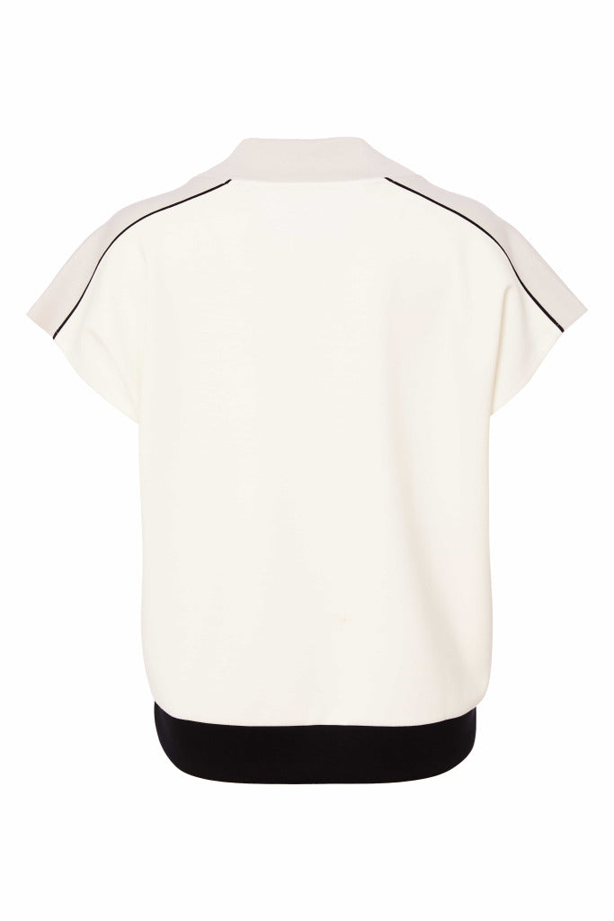 NAYA V-Neck Top with Contrast Pocket