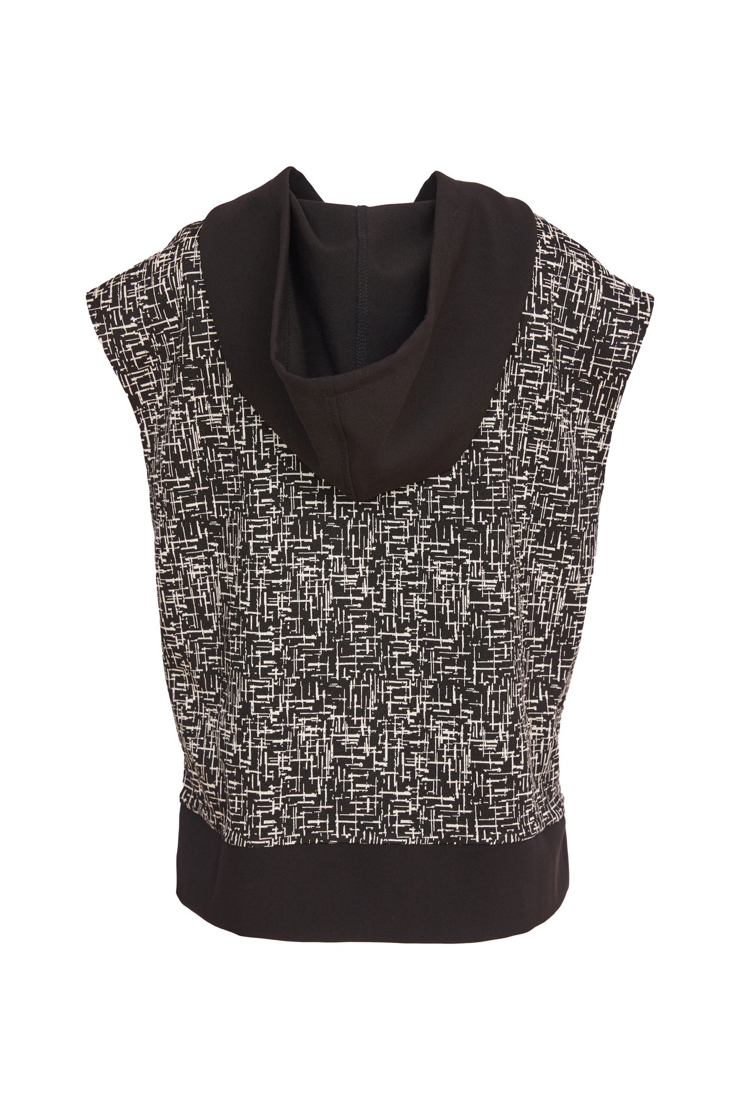 Naya Mix Wool Print Hooded Top