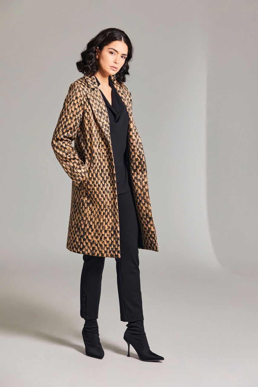 Peruzzi Weave Print Coat