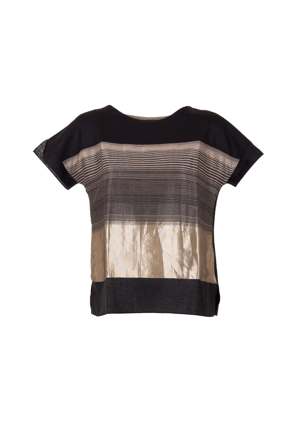 Peruzzi Metallic Stripe Top