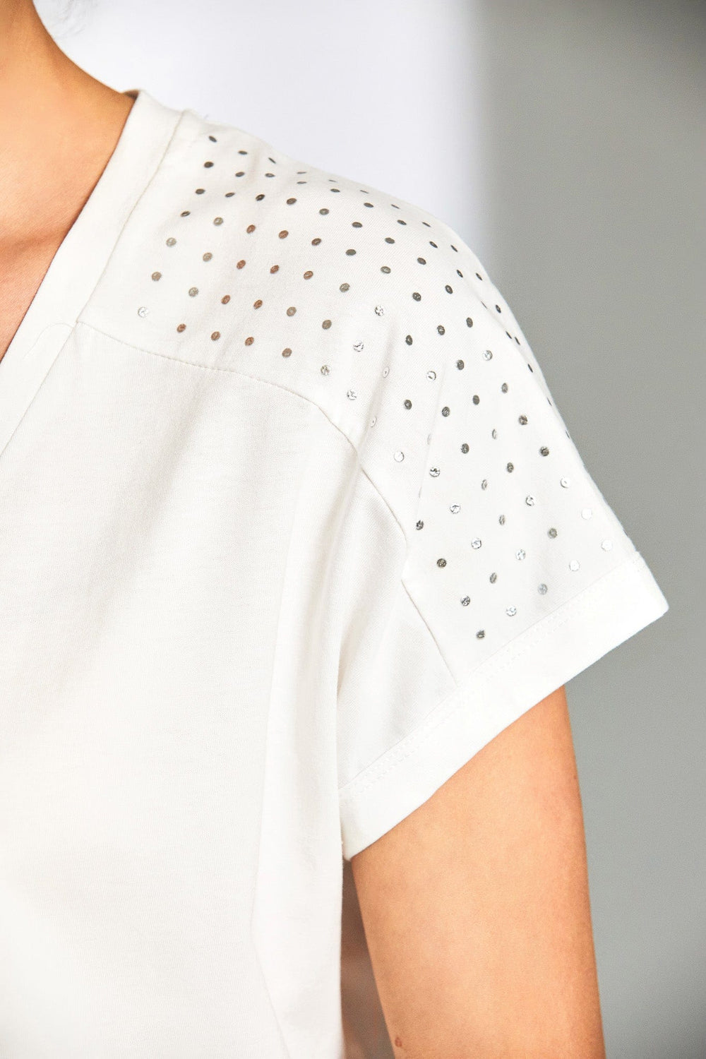 Peruzzi Metallic Dot Top