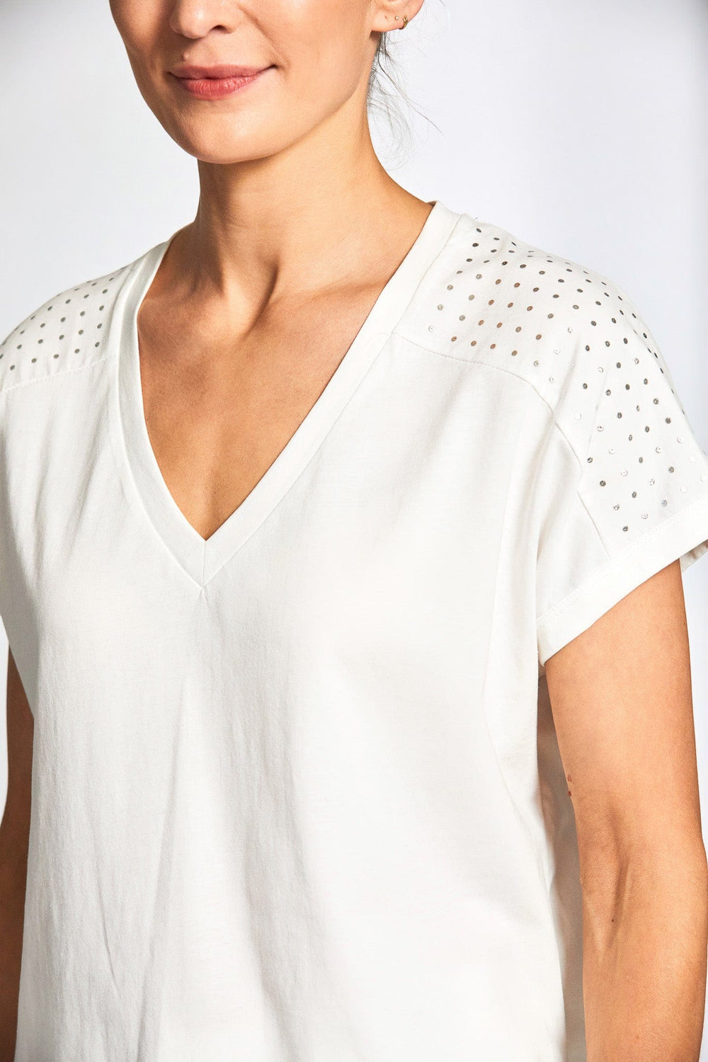 Peruzzi Metallic Dot Top