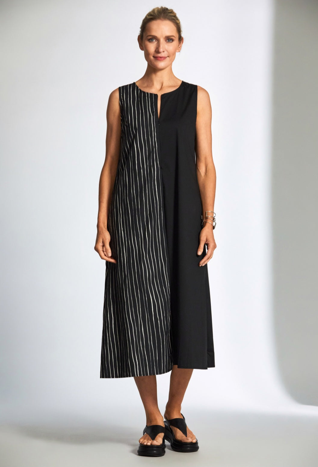 Peruzzi Broken Stripe Dress