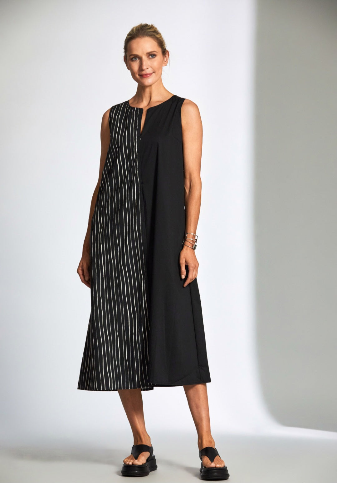 Peruzzi Broken Stripe Dress