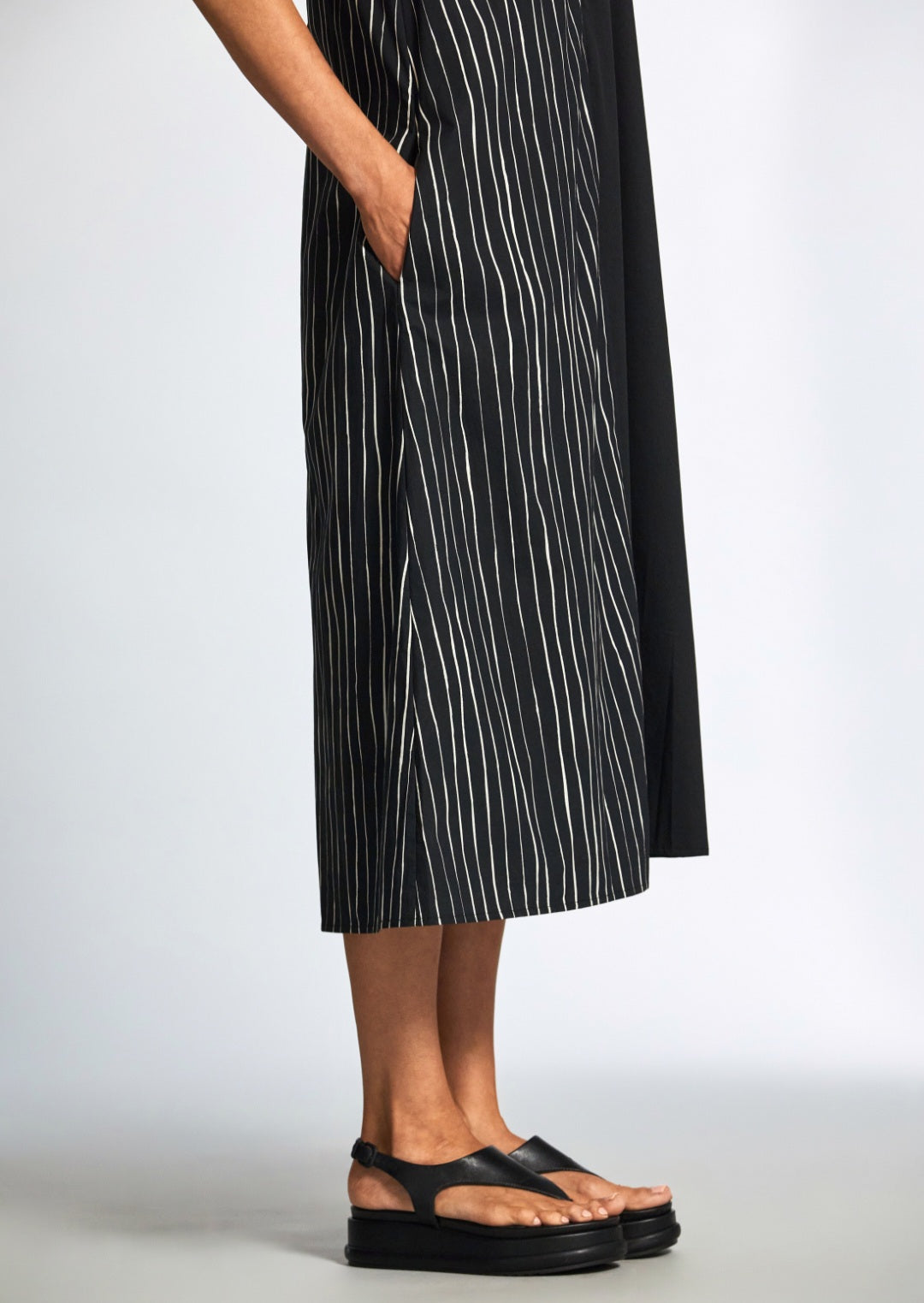 Peruzzi Broken Stripe Dress