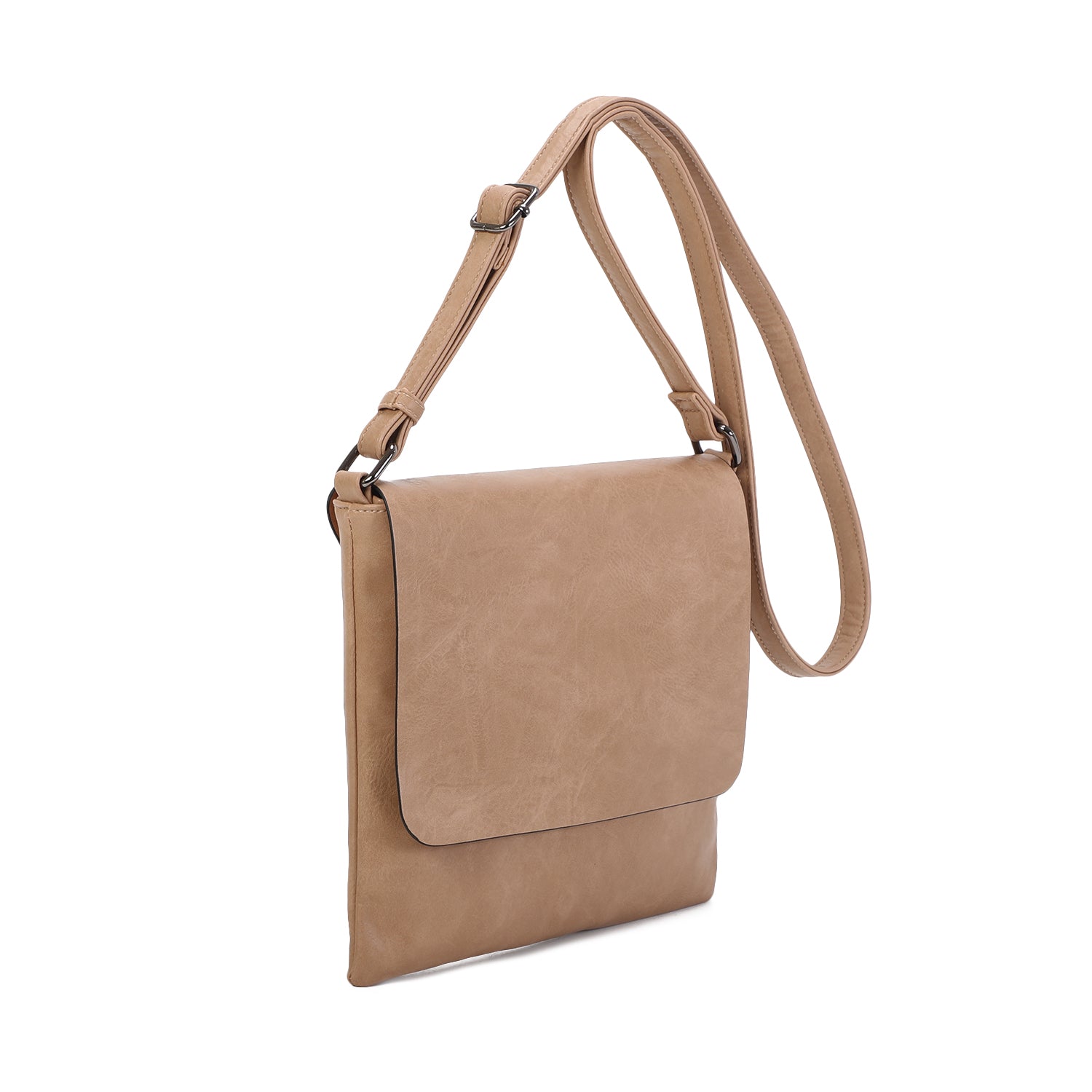 Tina Taupe Cross-Body Bag