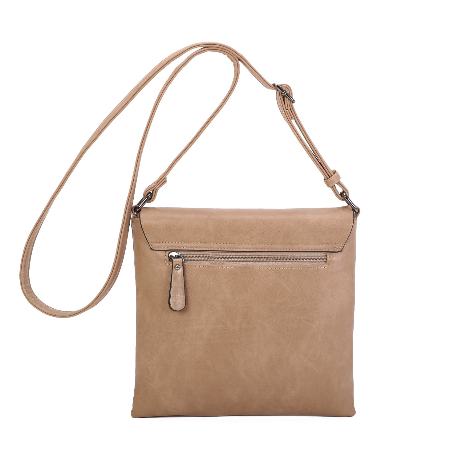 Tina Taupe Cross-Body Bag