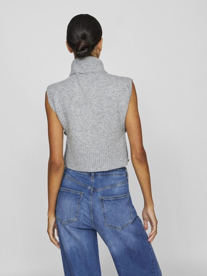 Vila Slip over turtle neck in Grey